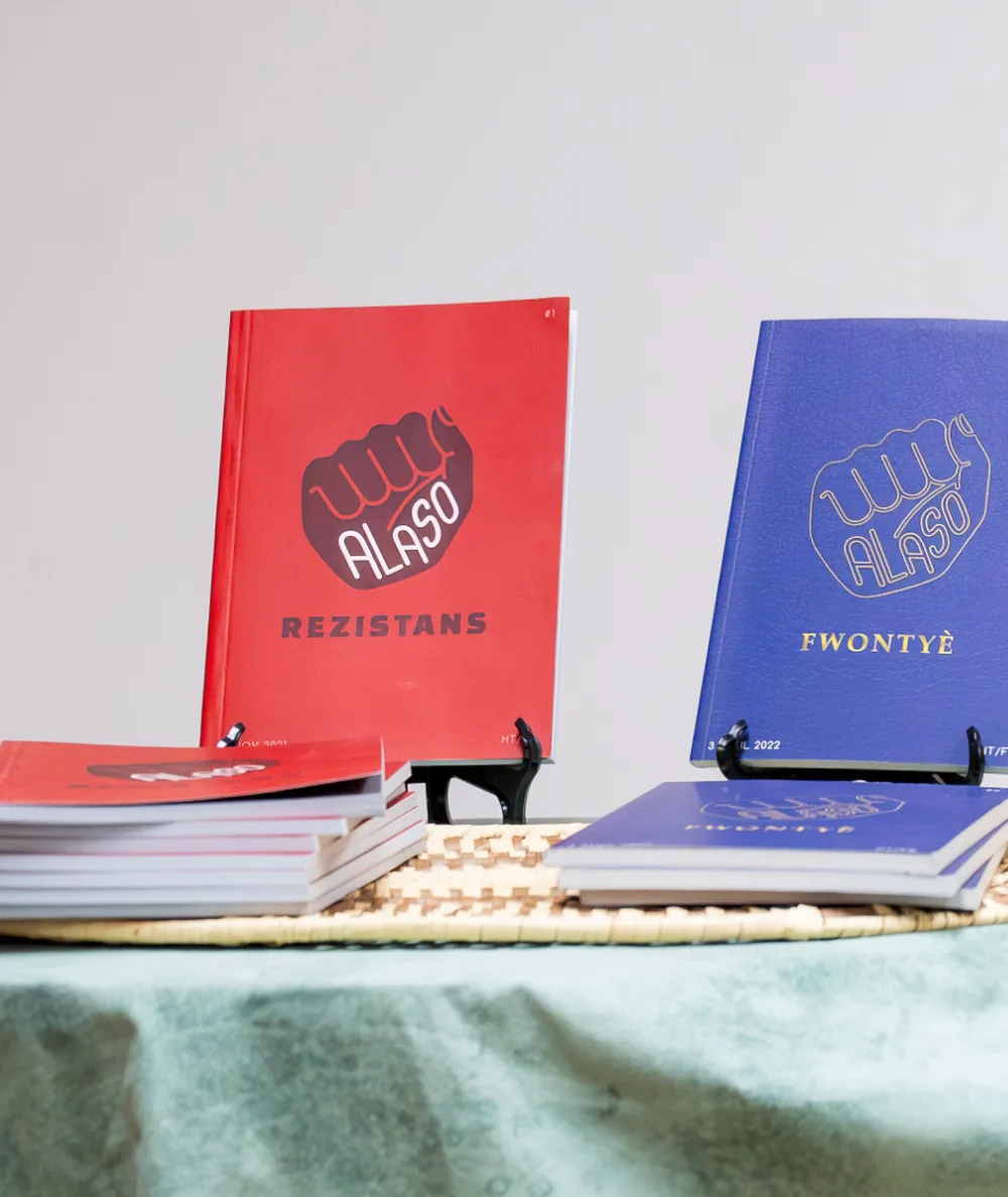 The Alaso collection laid out on a table